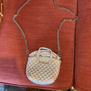 MZ Wallace Silver Mini Crossbody